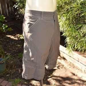 KUHL RENEGADE BIRCH BROWN 12" STRETCH SHORTS MEND